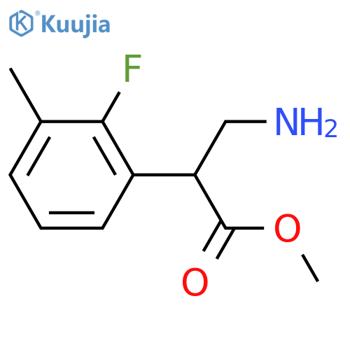 methyl 3-amino-2-(2-fluoro-3-methylphenyl)propanoate structure