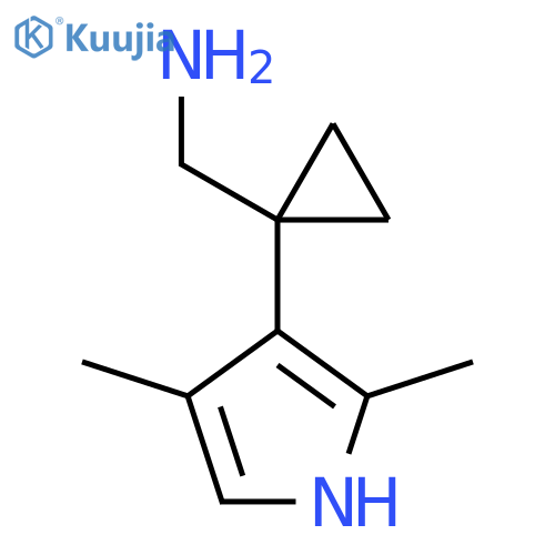 1-(2,4-dimethyl-1H-pyrrol-3-yl)cyclopropylmethanamine structure