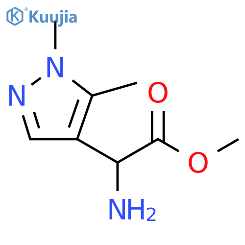 methyl 2-amino-2-(1,5-dimethyl-1H-pyrazol-4-yl)acetate structure