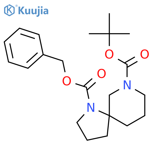 1-Benzyl 7-tert-butyl 1,7-diazaspiro[4.5]decane-1,7-dicarboxylate structure