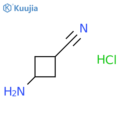 3-aminocyclobutanecarbonitrile;hydrochloride structure