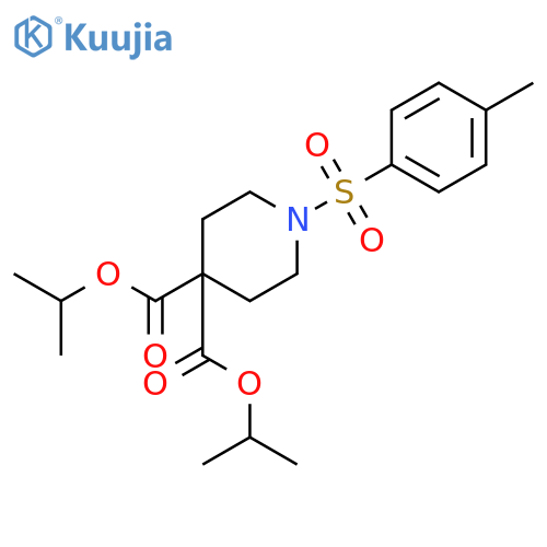 4,4-bis(propan-2-yl) 1-(4-methylbenzenesulfonyl)piperidine-4,4-dicarboxylate structure