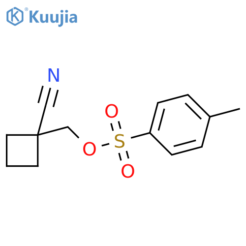 (1-cyanocyclobutyl)methyl 4-methylbenzene-1-sulfonate structure