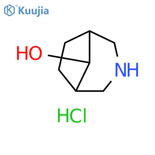 3-azabicyclo[3.2.1]octan-8-ol;hydrochloride structure
