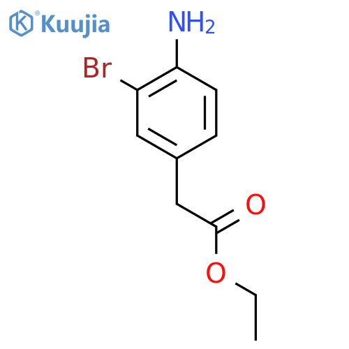 (4-Amino-3-bromo-phenyl)-acetic Acid ethyl ester- structure