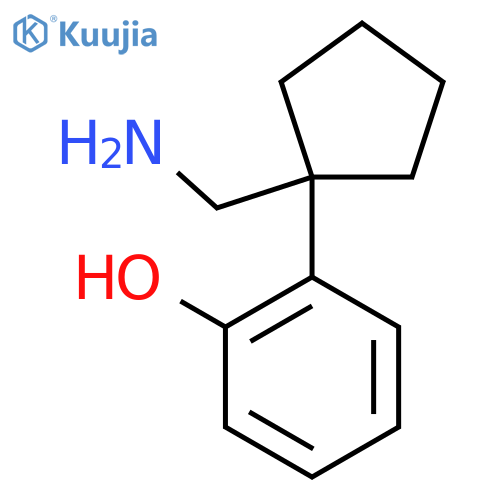 2-1-(aminomethyl)cyclopentylphenol structure