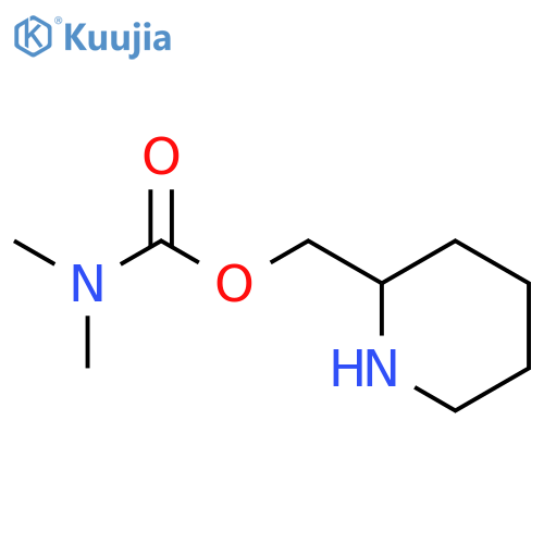 (piperidin-2-yl)methyl N,N-dimethylcarbamate structure