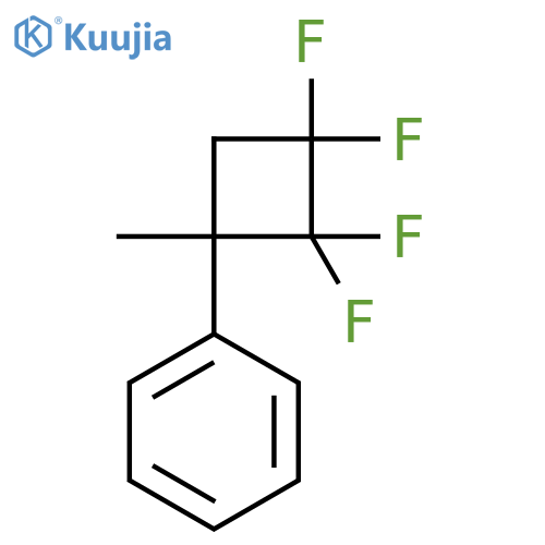 (2,2,3,3-Tetrafluoro-1-methylcyclobutyl)benzene structure