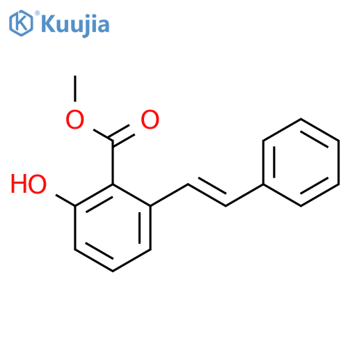 methyl 2-hydroxy-6-[(E)-2-phenylethenyl]benzoate structure