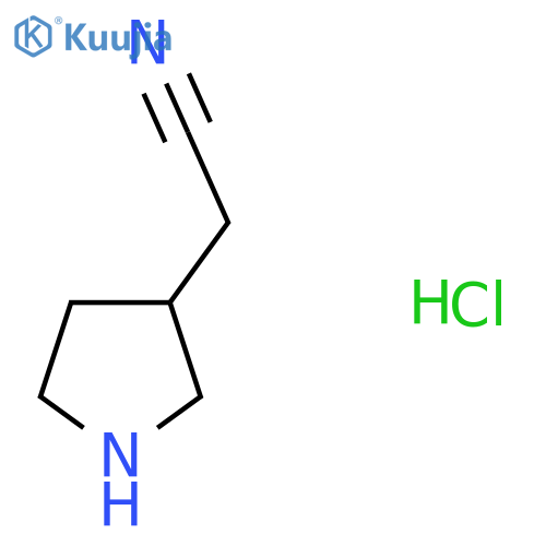 2-(Pyrrolidin-3-yl)acetonitrile hydrochloride structure