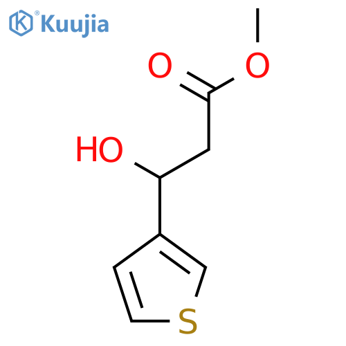 Methyl 3-hydroxy-3-(thiophen-3-yl)propanoate structure