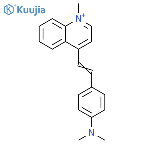 Quinolinium, 4-[2-[4-(dimethylamino)phenyl]ethenyl]-1-methyl- structure