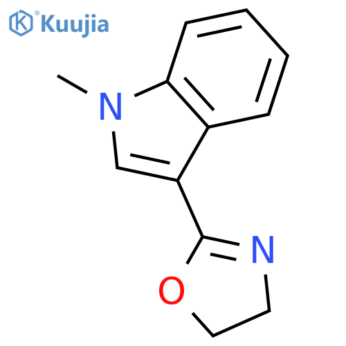 1H-Indole, 3-(4,5-dihydro-2-oxazolyl)-1-methyl- structure