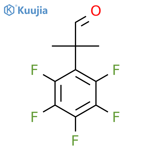 2-methyl-2-(pentafluorophenyl)propanal structure