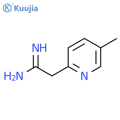 2-(5-methylpyridin-2-yl)ethanimidamide structure