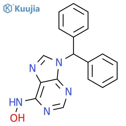 9H-Purin-6-amine,9-(diphenylmethyl)-N-hydroxy- structure