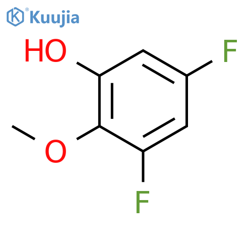 3,5-Difluoro-2-methoxyphenol structure