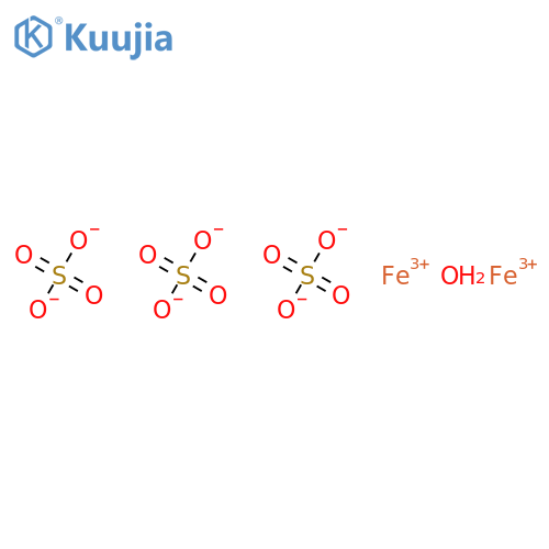 Iron(III) sulfate hydrate structure