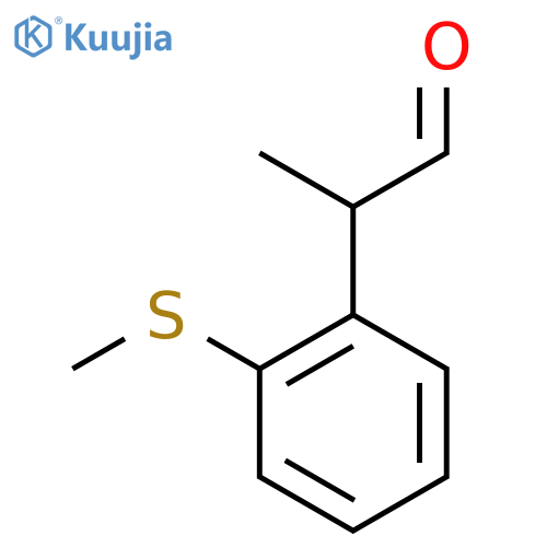 2-2-(methylsulfanyl)phenylpropanal structure