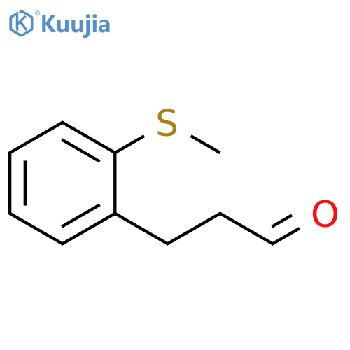 3-2-(methylsulfanyl)phenylpropanal structure
