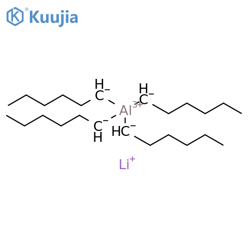 Aluminate(1-), tetrahexyl-, lithium (1:1), (T-4)- structure