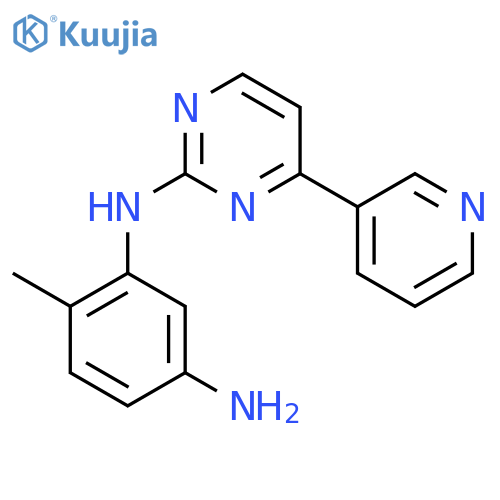 6-methyl-N1-[4-(pyridin-3-yl)pyrimidin-2-yl]benzene-1,3-diamine structure