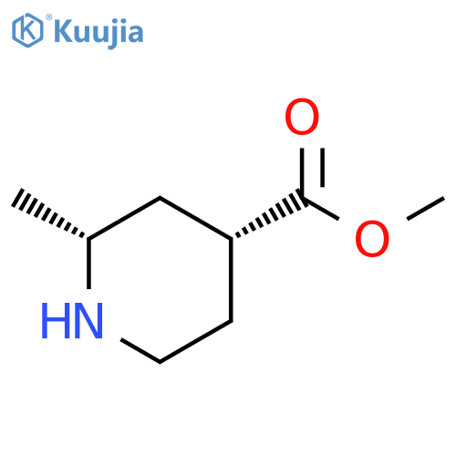 methyl (2R,4R)-2-methylpiperidine-4-carboxylate structure
