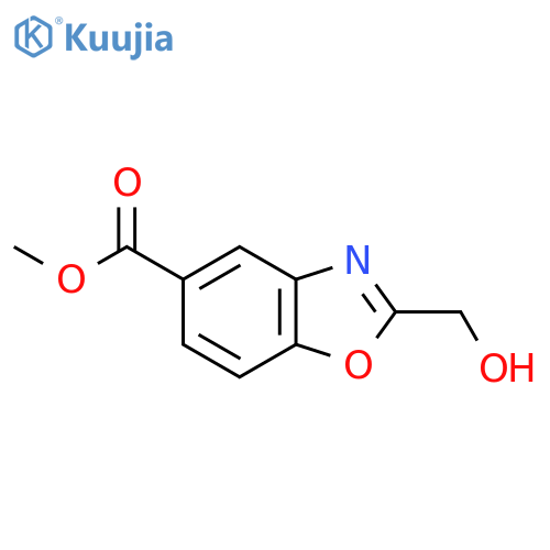 Methyl 2-(hydroxymethyl)benzo[d]oxazole-5-carboxylate structure