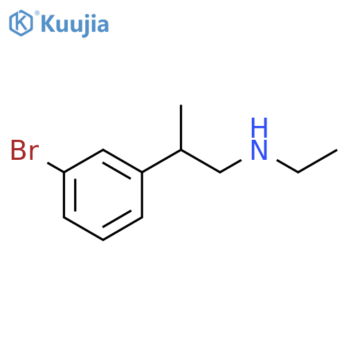 2-(3-bromophenyl)propyl(ethyl)amine structure