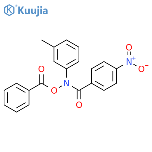 Benzamide, N-(benzoyloxy)-N-(3-methylphenyl)-4-nitro- structure
