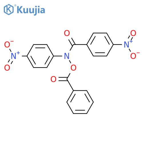 Benzamide, N-(benzoyloxy)-4-nitro-N-(4-nitrophenyl)- structure