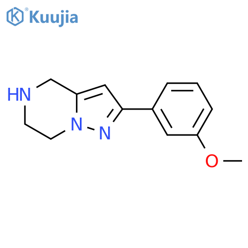 2-(3-Methoxyphenyl)-4,5,6,7-tetrahydropyrazolo[1,5-A]pyrazine structure