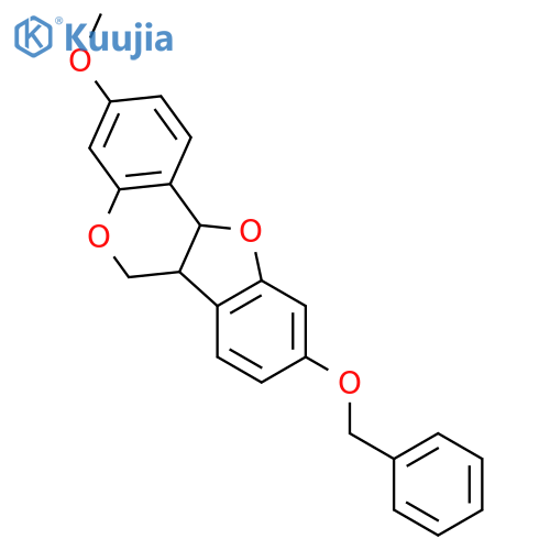 6H-Benzofuro[3,2-c][1]benzopyran,6a,11a-dihydro-3-methoxy-9-(phenylmethoxy)-, cis- (9CI) structure