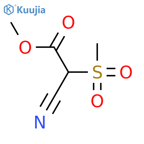 Methyl 2-cyano-2-methanesulfonylacetate structure