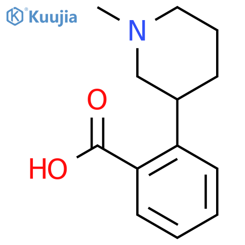 2-(1-Methyl-3-piperidinyl)benzoic acid structure