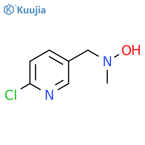 N-(6-chloropyridin-3-yl)methyl-N-methylhydroxylamine structure