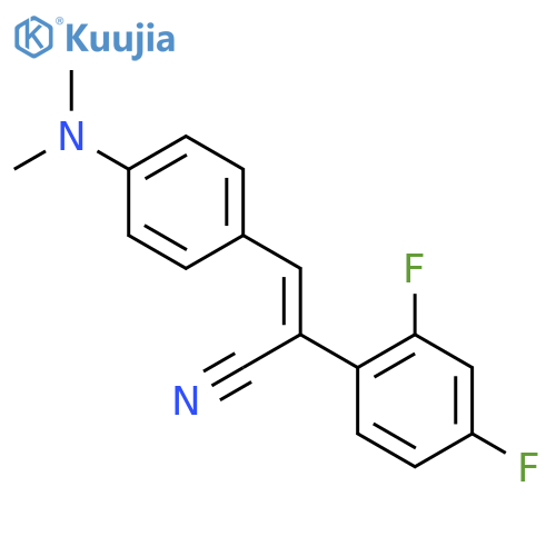 Benzeneacetonitrile, a-[[4-(dimethylamino)phenyl]methylene]-2,4-difluoro- structure