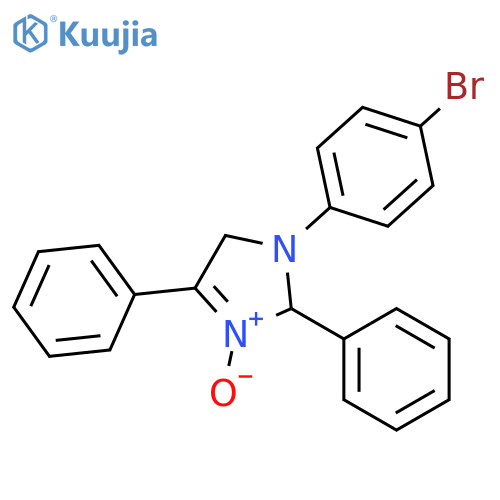 1H-Imidazole, 1-(4-bromophenyl)-2,5-dihydro-2,4-diphenyl-, 3-oxide structure