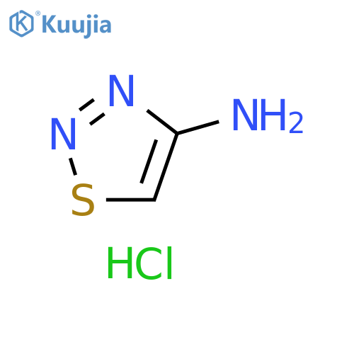 1,2,3-thiadiazol-4-amine hydrochloride structure