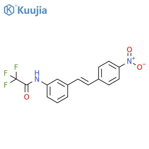 Acetamide, 2,2,2-trifluoro-N-[3-[2-(4-nitrophenyl)ethenyl]phenyl]-, (E)- (9CI) structure