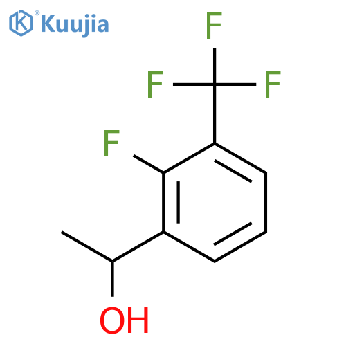 1-2-fluoro-3-(trifluoromethyl)phenylethan-1-ol structure