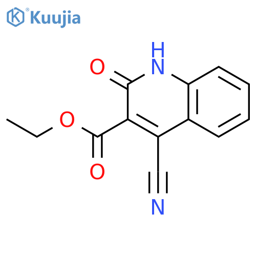 3-Quinolinecarboxylic acid, 4-cyano-1,2-dihydro-2-oxo-, ethyl ester structure