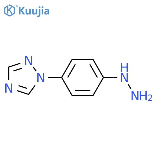 1H-1,2,4-Triazole, 1-(4-hydrazinophenyl)- structure
