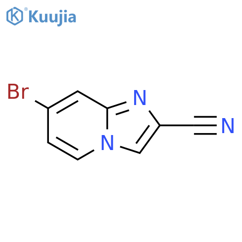 7-bromoimidazo[1,2-a]pyridine-2-carbonitrile structure