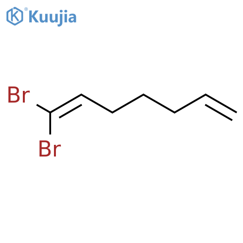 1,6-Heptadiene, 1,1-dibromo- structure
