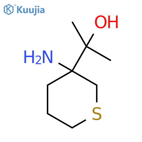 2-(3-Aminothian-3-yl)propan-2-ol structure
