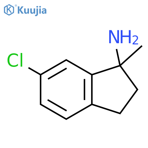 6-Chloro-1-methyl-indan-1-ylamine structure