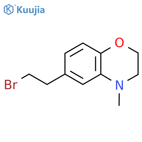 6-(2-bromoethyl)-4-methyl-3,4-dihydro-2H-1,4-benzoxazine structure