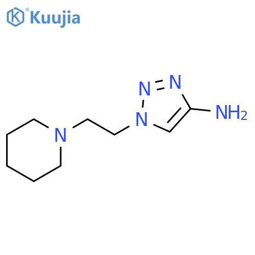 1-2-(piperidin-1-yl)ethyl-1H-1,2,3-triazol-4-amine structure