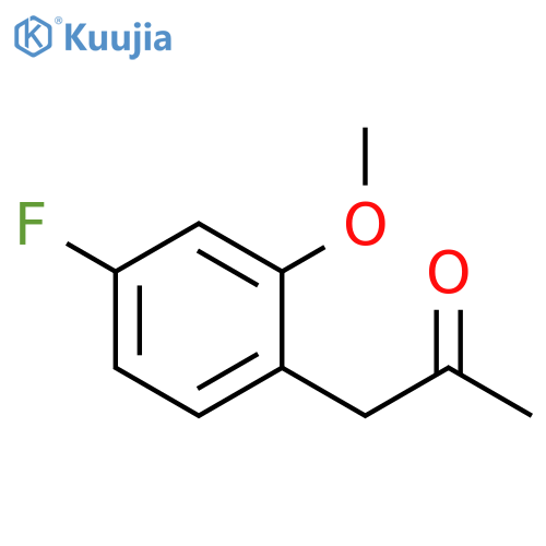 1-(4-fluoro-2-methoxyphenyl)propan-2-one structure